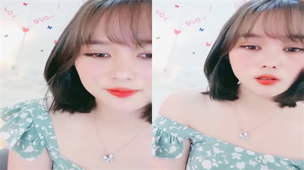 清纯短发新人首秀！烈焰红唇甜美脸蛋诱人破处，娇喘初体验